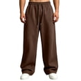 thumbnail image 2 of Sweatpants For Men Casual Wide Leg Elastic Waist Long Joggers Lightweight Loose Fit Sweat Pants With Pockets, 2 of 5