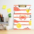 thumbnail image 2 of FORMRS Acrylic Clipboard with Low Profile Clip Standard A4 Letter Size, 12.5" x 9", Striped Crab, 2 of 8