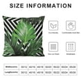 thumbnail image 6 of ARISTURING  2pcsThrow Pillow Covers Palm Leaves, Tropical Beach Palm Geometric Boho Pillowcase 2 Pcs Cushion Covers for Couch Bed, Square Decorative Pillow Cover Home Sofa Bedroom Car, Black Green, 6 of 6
