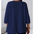 thumbnail image 4 of Posijego Womens Plus Size Cardigans 3/4 Sleeve Open Front Lightweight Causal Soft Cardigan Summer Loose Cover ups Jackets, 4 of 7
