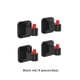 thumbnail image 5 of 4 piezas ganchos para colgar en la pared adhesivo fuerte pegatinas sin costura auricular ropa puerta foto reloj colgador para oficina en casa Almacenamiento y organización del hogar negro rojo Yuarrent HA079961-03, 5 of 6