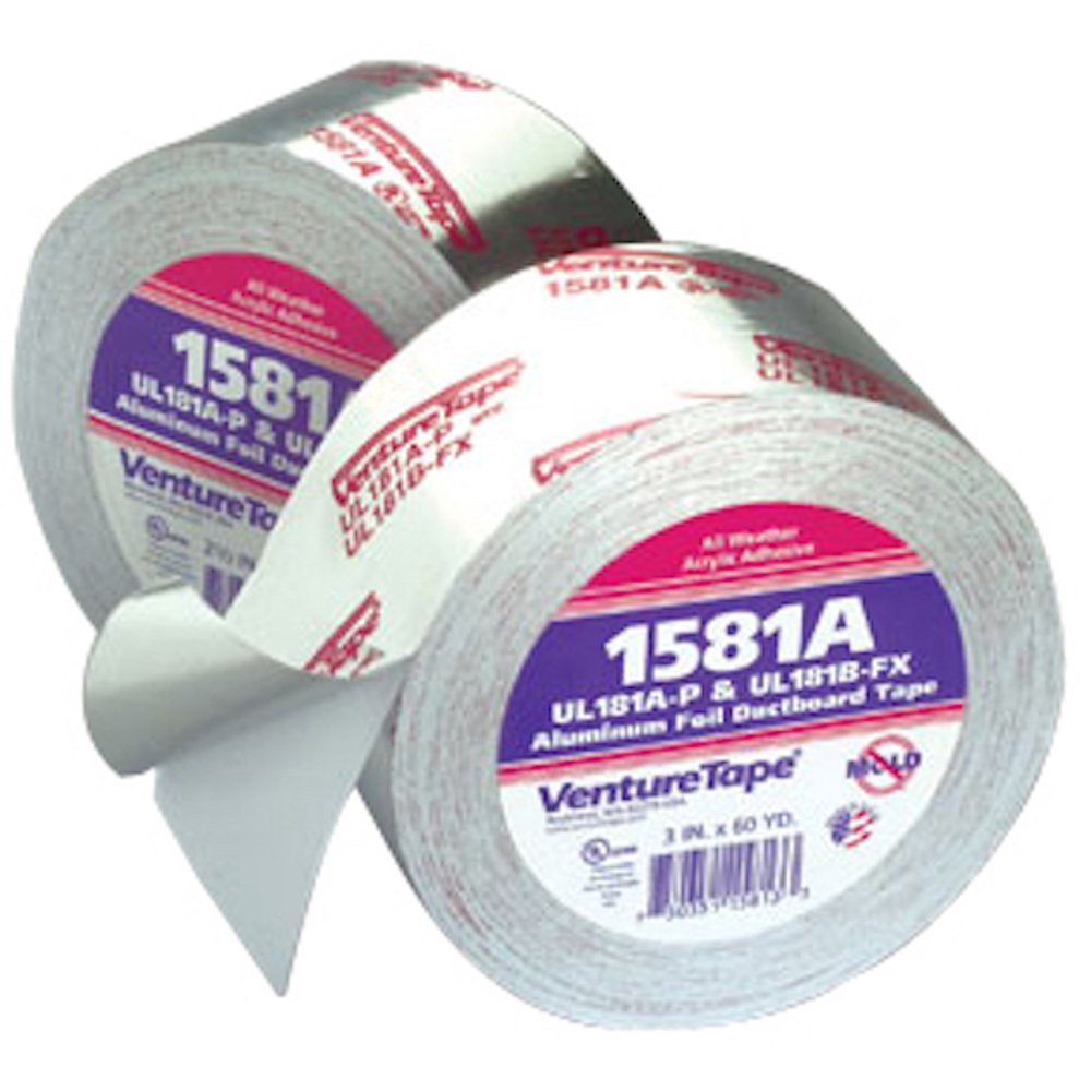 Venture Tape Foil HVAC Tape, 2.5 in x 180 ft 1581A