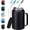 Black, variant on 32 oz Mug Tumbler with Handle and Straw - Large Stainless Steel Coffee Cup with 2-in-1 Lid, Insulated Water Bottle Flask Jug, Metal Thermal Cup Keep Cold 36 hrs, Leakproof Proof