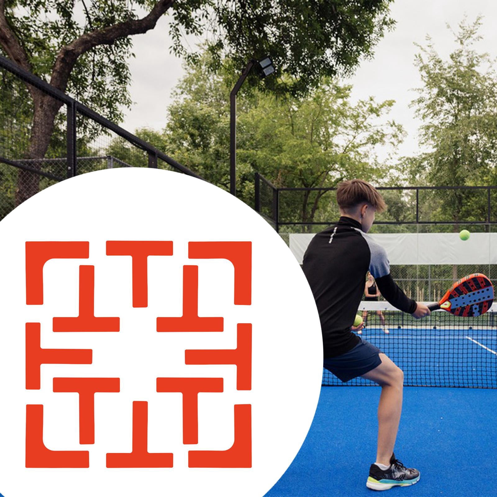 QccHieUs Pickleball Court Marker Kit Court Lines Marker Lawn Park Training Gift Equipment Red