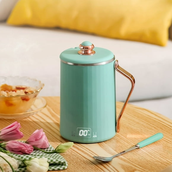 WREESH 450ml Travel Electric Kettle with Temperature Control and Timer, Stainless Steel