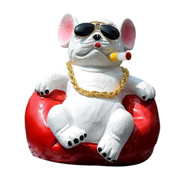 relayinert Exquisite Car Interior Dog Ornaments Easy Installation Guaranteed Versatile Car Interior Decorations Style3 1Set