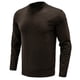 thumbnail image 1 of Suéter de manga larga con cuello redondo para hombre, color sólido Pompotops oipoqjl34636, 1 of 4