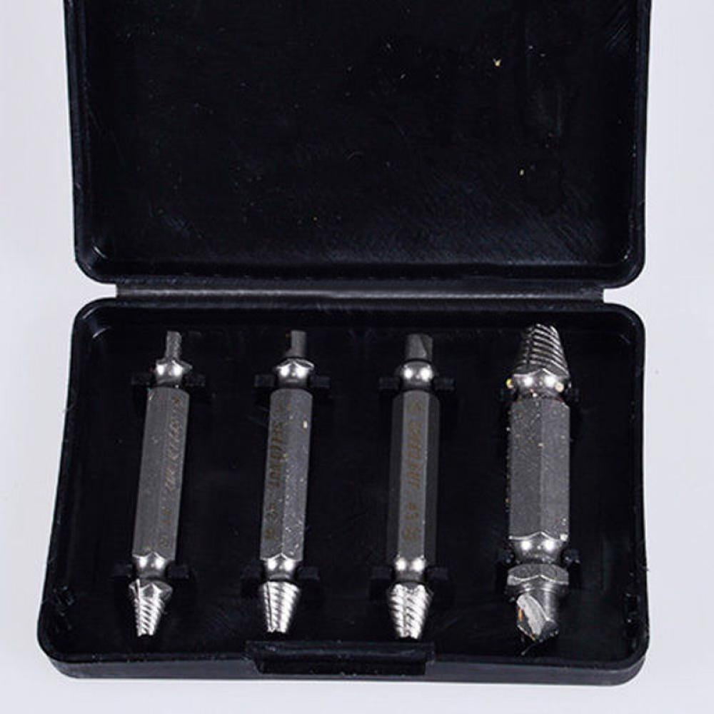Details about   4Pcs Screw Extractor Drill Bits Set Kits Bolt Remover Speed Out DIY Useful Tool 