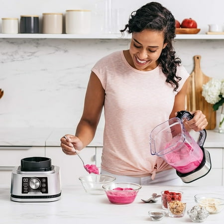 Ninja - Foodi Power Blender & Processor System, Smoothie Bowl Maker & Nutrient Extractor*, 1400WP smartTORQUE 6 Auto-iQ - Silver