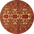 thumbnail image 1 of Ahgly Company Indoor Round Persian Orange Traditional Area Rugs, 4' Round, 1 of 1