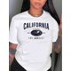 thumbnail image 2 of Women's California Los Angeles Graphic T-Shirt - Black Casual Crew Neck Short Sleeve Tee with Mountain & Sun Design, Comfortable Summer Top for Casual Attire, 2 of 8