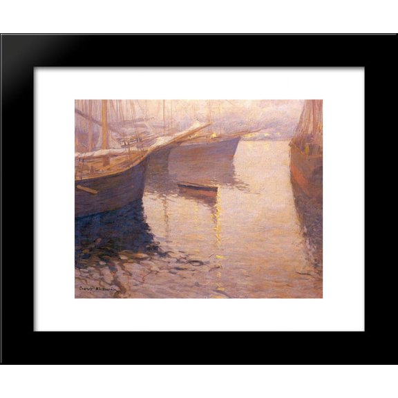 White night in Northern Norway 20x24 Framed Art Print by Konstantin Korovin