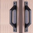 thumbnail image 5 of Manija de puerta corrediza de granero de acero al carbono, 4 Uds., tirador de puerta de madera, 19,6 cm, perfecto para puertas corredizas de madera, armarios y armarios, 5 of 5