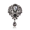 thumbnail image 4 of Broche colgante de cristal para mujer, accesorio con ramillete de aleación de diamantes de imitación, 4 of 6