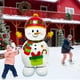 thumbnail image 2 of Globo inflable gigante de muñeco de nieve de Navidad de pie Globo de aluminio de Papá Noel Decoraciones para fiestas navideñas Recuerdos navideños, 2 of 5