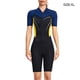 thumbnail image 2 of Trajes de neopreno Pareja Traje de buceo Traje de baño de una pieza con cremallera frontal Pantalones cortos de manga corta Transpirable Deportes Buceo Skins Traje de surf Mujer amarillo XL 1.5MM Inevent OD003629-16, 2 of 5