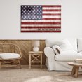 thumbnail image 2 of Stupell Industries One Nation Under God Flag Quotes and Sayings Painting Wrapped Canvas Canvas Art Print Wall Art, 45 x 30, 2 of 7