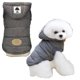 thumbnail image 1 of Chaqueta de invierno para perros, abrigo de invierno para perros a prueba de viento, chaleco cálido para perros, ropa para mascotas para clima frío con capucha (gris), 1 of 6