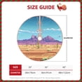 thumbnail image 2 of Lukts Pixel Desert Landscape Print Color Life Christmas Tree Skirt, Winter Holiday Tree Mat Decoration ,Can be Used as A Shawl-36", 2 of 6