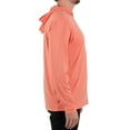 thumbnail image 3 of Realtree Men's Long Sleeve Performance Fishing Hoodie, Heathered Coho Salmon, L, 3 of 9