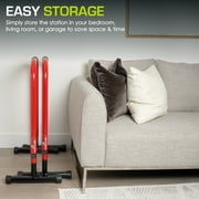 ProsourceFit Dip Stand Station Body Press Bar with Safety Connector