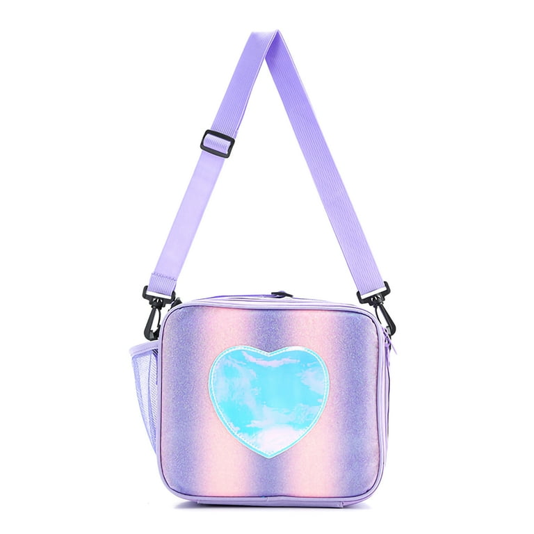 Flip Sequin Pink Unicorn Kids Lunch Box Reusable Tote Lunch Bag