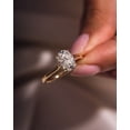 thumbnail image 4 of SOLITAIRE JEWELS 3.1CT Oval Cut Moissanite Diamond Hidden Halo Engagement Ring, Anniversary Ring For Women, 10k Yellow Gold Solitaire Ring, 4 of 8