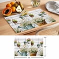 thumbnail image 6 of Spring Daisy Placemats Set of 8 Country Botanical Floral Wooden Grain Place Mats Indoor Wipeable Table Mats Washable Cloth Dining Table Placemats for Kitchen Holiday Party Home Decor 13x19 Inch, 6 of 9
