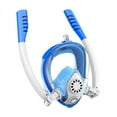 thumbnail image 1 of Máscara de snorkel de cara completa para niños con función antivaho Azul, 1 of 9