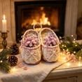thumbnail image 4 of 2026 Christmas Indoor Home Decor Christmas Wicker Ornaments Shoe Basket Ornaments Christmas Tree Ornaments, 4 of 5
