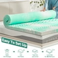 thumbnail image 6 of BDEUS 2 inch Mattress Topper, Cooling Gel Memory Foam Zoned Support Bed Topper for Pressure Relief, Twin, 6 of 12