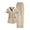 Khaki, variant on Scrubs Set for Women Medical Uniform Stretch V Neck Top & Straight Leg Pants with Pockets for Nurse Workwear Hot Pink