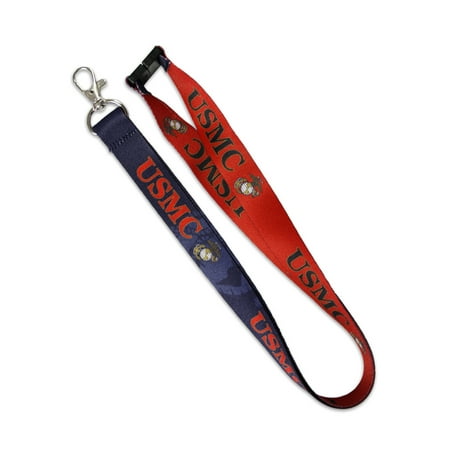 - PinMart's U.S.M.C. Marine Corps Military Patriotic Lanyard w/ Safety Release