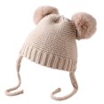 thumbnail image 1 of Coofit Bonnet à Pompon Mode Mignon Chapeau Décontracté Tricoté Bonnet pour Bébé, 1 of 10