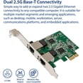 thumbnail image 2 of Carte Contrôleur Réseau Double 2,5 Gigabit Ethernet PCI Express PCI-E 10/100/1000/25000 Mbit/S RJ45 LAN Adaptateur Profil Bas, 2 of 5