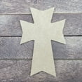 thumbnail image 2 of 3" Large Craft Wall Cross #46, Unfinished Wood Art Shape by Wooden Craft Cutouts, 2 of 2