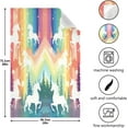 thumbnail image 3 of GZHJMY Rainbow Unicorn Kitchen Towels 18x28inch Ultra Soft Absorbent Quick Drying Kitchen Dish Towels Washable Cleaning Cloths Hand Towels Tea and Bar Towels, 1 Pack, 3 of 7