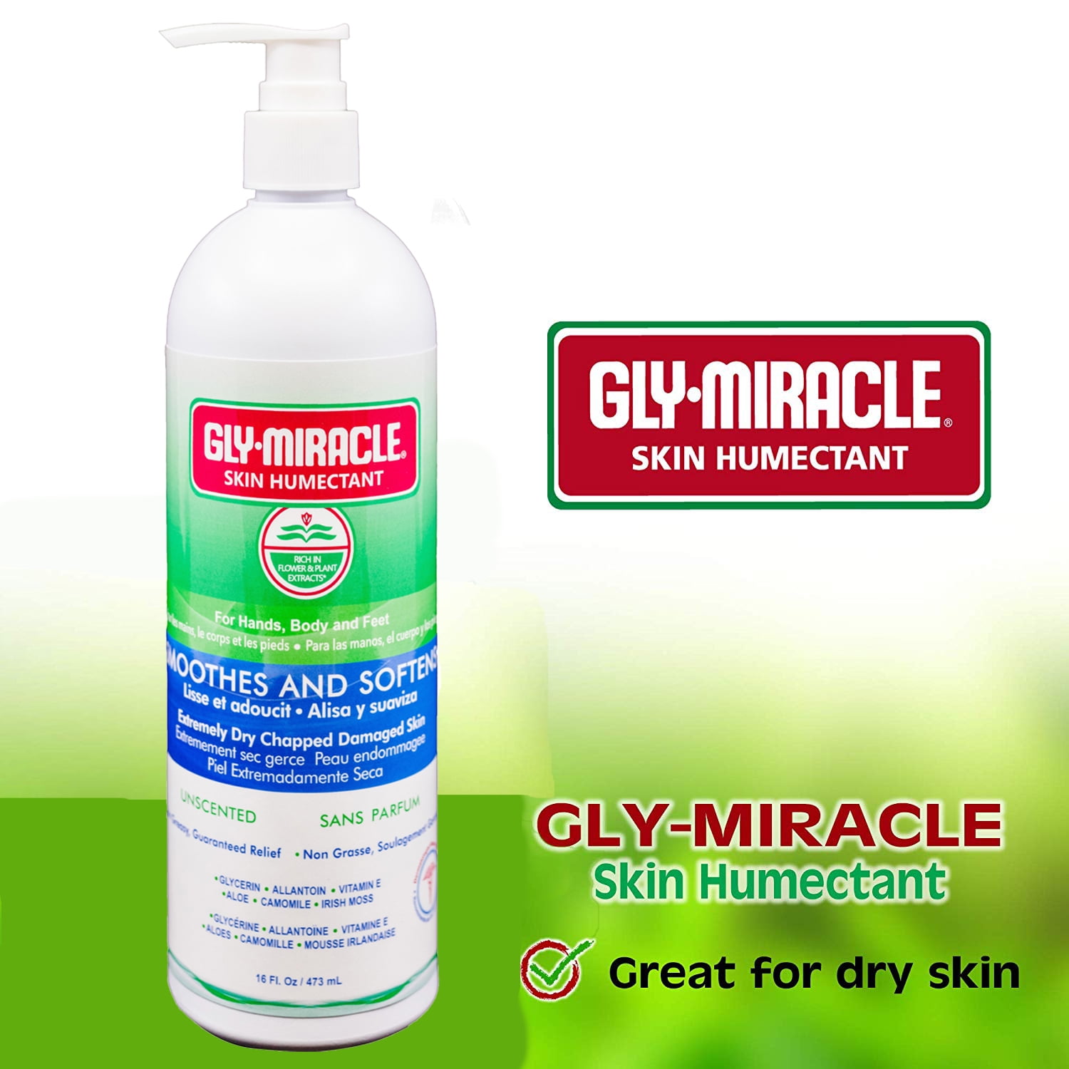 Unscented GLY MIRACLE Skin Humectant - Deep Moisturizer for Eczema
