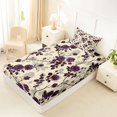 thumbnail image 4 of Manfei Cartoon Halloween Twin Sheets,Fall Maple Leaf Pattern Bedding,3 Pieces,1 Flat Sheet,1 Fitted Sheet and 1 Pillowcase, 4 of 6