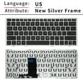 thumbnail image 4 of New US Russian Laptop Keyboard For HP Elitebook 2560 2560P 2570 2570P With Black Silvery Frame Replace Notebook Keyboard RU Silver Frame, 4 of 6