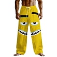 thumbnail image 2 of Dolkfu Men's Pants Drawstring Workout Sweatpants Graphic Vacation Beach Mens Casual Trousers 5X, 2 of 6