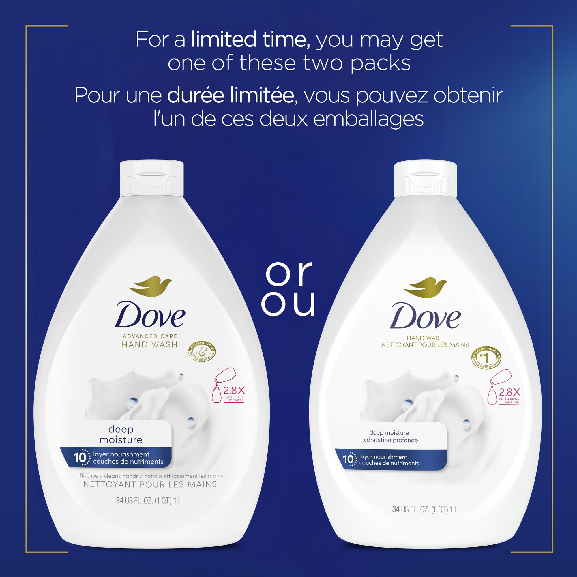 Dove Advanced Care Deep Moisture Hand Wash