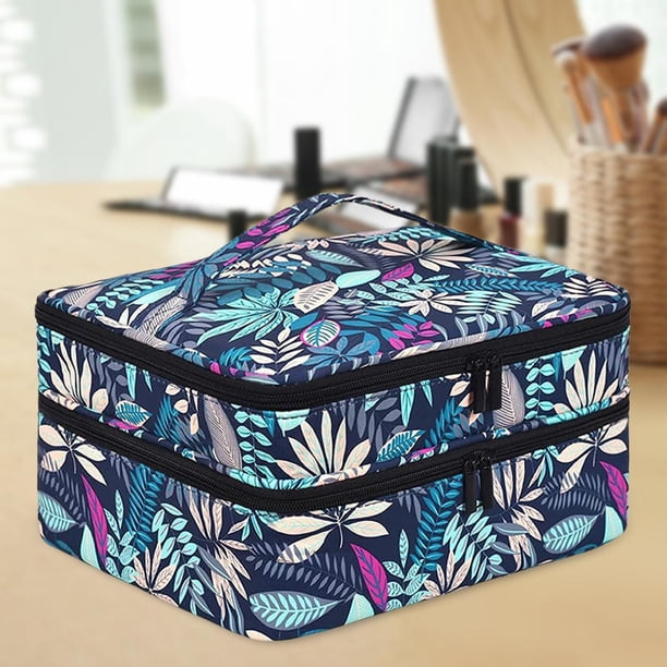 Organizador de esmalte de uñas Bolsa Bolsa de gran capacidad Multipureze soporte de esmalte de uñas Bolsa cosmética para arte de uñas kit de uñas kit Multicolor