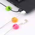thumbnail image 2 of ziyahi 6pcs Silicone Multipurpose Cable Clamp Wire Clips Holder Organizer for PC Desktop Color Random, 2 of 8