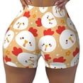 thumbnail image 2 of Fotbe Cartoon Chicken Shorts Sin Costuras – Shorts Deportivos de Cintura Alta para Mujer, Elásticos para Gimnasio, Yoga, Running o Ciclismo-Medium, 2 of 8