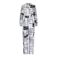 thumbnail image 4 of Heliisoer Mode Femmes Pantalon Grand Imprimé Couleur Manches Longues Combinaison avec, 4 of 9