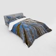 thumbnail image 3 of Ambesonne Scenery Bedding Set 3 Pcs, Clouds Morning Scene, Twin, Blue Brown, 3 of 3