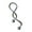 Silver, variant on 1Pc 14g Cool Twist Spiral Ear Industrial Barbell Belly Ring Piercing Earring