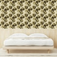 thumbnail image 3 of Ambesonne, Peony Pattern Peel & Stick Wallpaper for Home, Simple Floral Boho, 13"x72", Pale Khaki Olive Green, 3 of 5