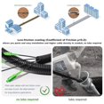 thumbnail image 2 of GHSDFBB 50 Meters Outdoor Armored SC/APC to Fiber Optic Internet Cable, Low Friction Single Mode Patch Jumper Optical Cord, SIMPLEX, 9/125um, OS1/OS2 Compatible, LSZH Black, 2 of 7
